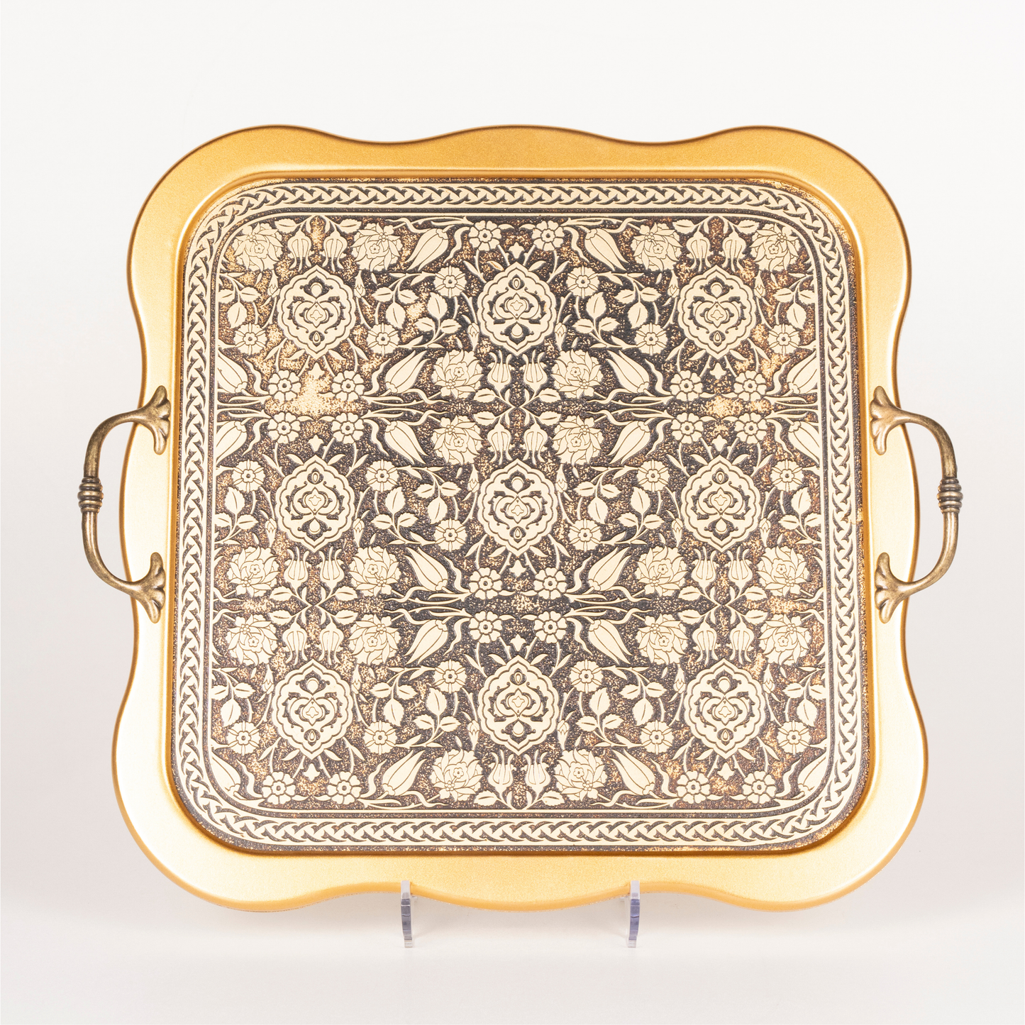 WOODEN ENGRAVED TRAY