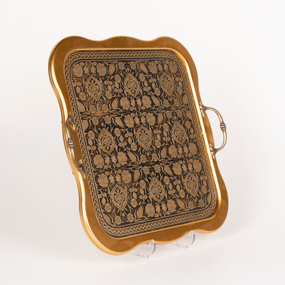 WOODEN ENGRAVED TRAY