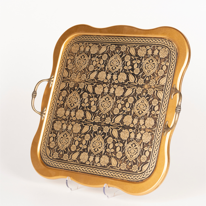 WOODEN ENGRAVED TRAY