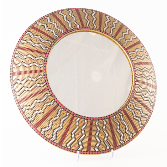 BORDEAUX ZIGZAG MIRROR