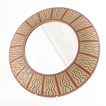 BORDEAUX ZIGZAG MIRROR