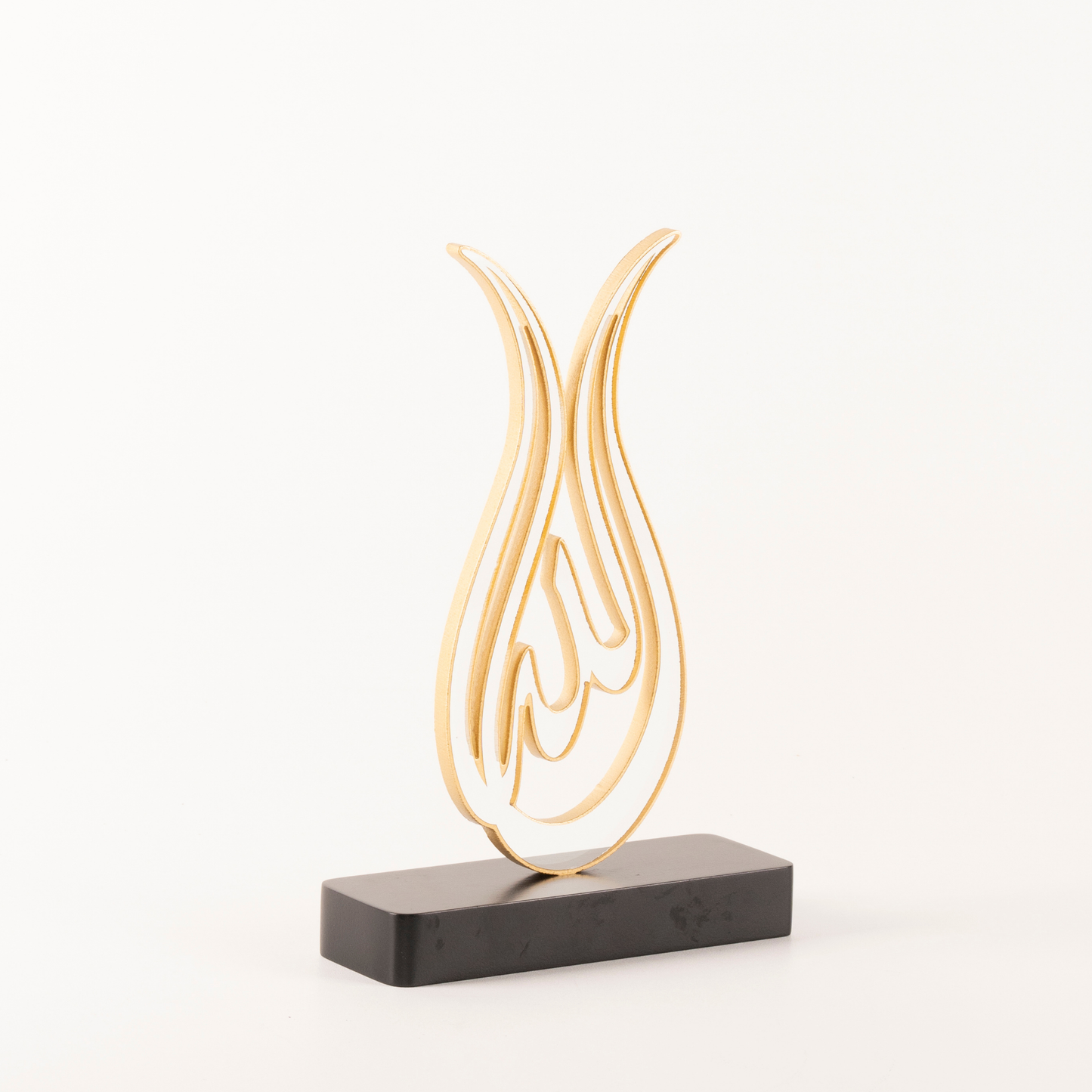 TULIP ADORNED ALLAH CALLIGRAPHY OBJECT