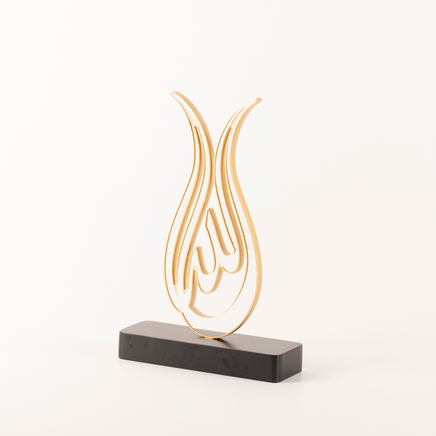 TULIP ADORNED ALLAH CALLIGRAPHY OBJECT